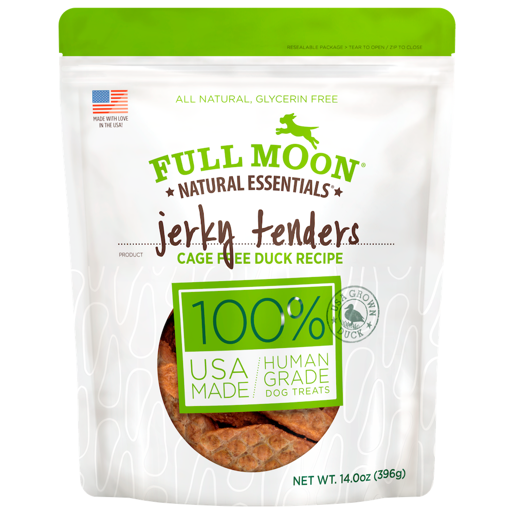 Essentials Duck Tenders Dog Treats 100 Human Grade Glycerine Free Made in the USA Full Moon